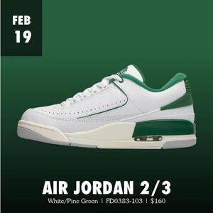 Nike Men Air Jordan 2/3s Casual White Sneakers FD0383-10